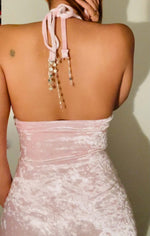 Load image into Gallery viewer, Pink Velvet Dress - ANINA LEVIAR
