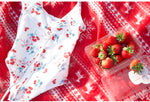 Load image into Gallery viewer, Picnic in Petunias One Piece - ANINA LEVIAR
